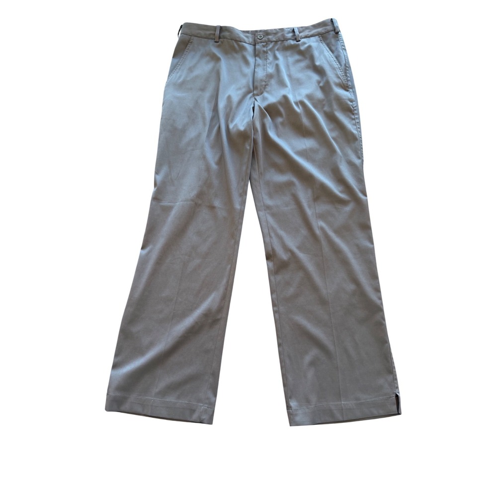 Nike Golf Dri-FIT Mens Gray Flat Front Performance Golf Pants 34x30 Stretch - Picture 7 of 8